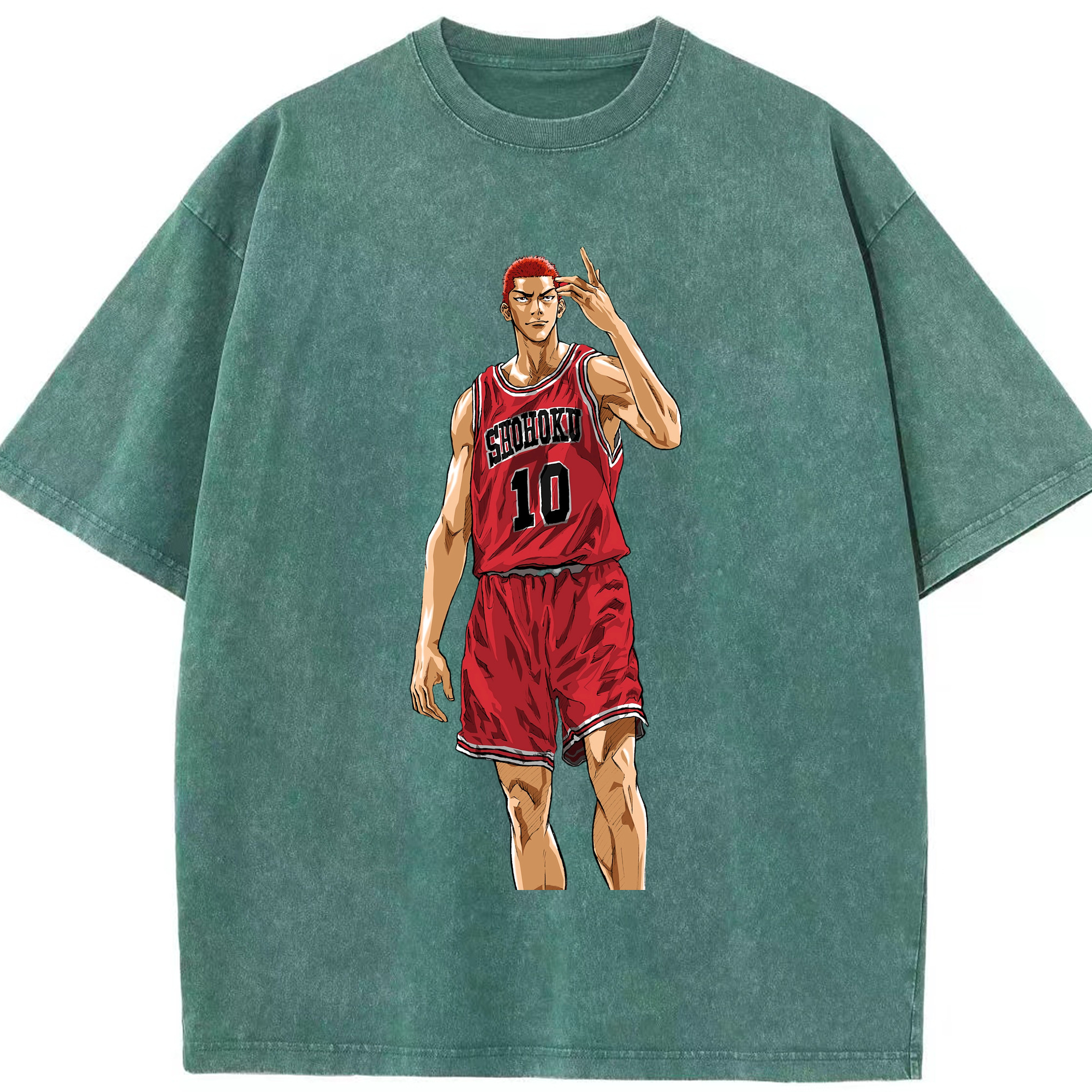 （画像用） SLAM DUNK／スラムダンク 綿100% ヴィンテージ風 半袖Tシャツ（フロントプリント）